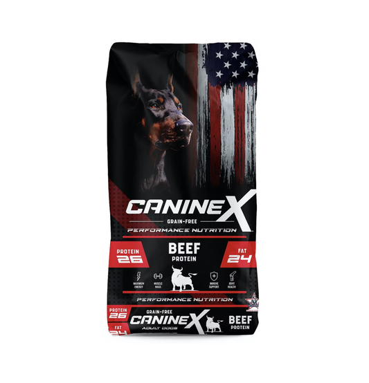 Canine X | 無穀物牛肉成犬配方狗乾糧 40lb