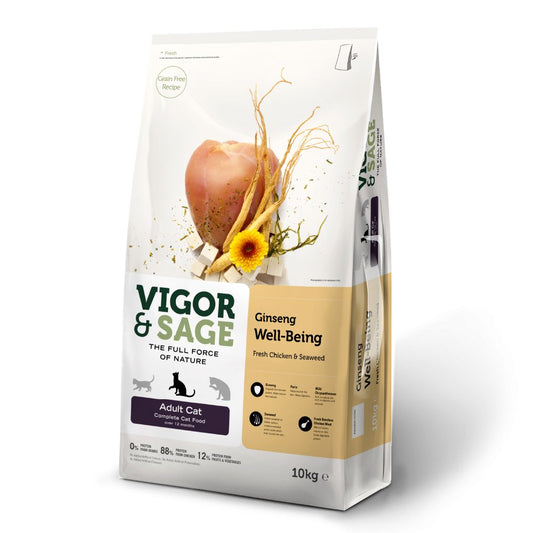 Vigor & Sage | 無穀物人參健體貓乾糧 - Lantau Pet