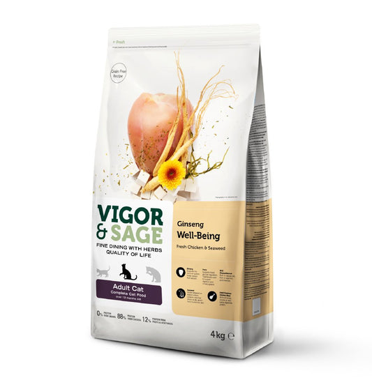 Vigor & Sage | 無穀物人參健體貓乾糧 - Lantau Pet