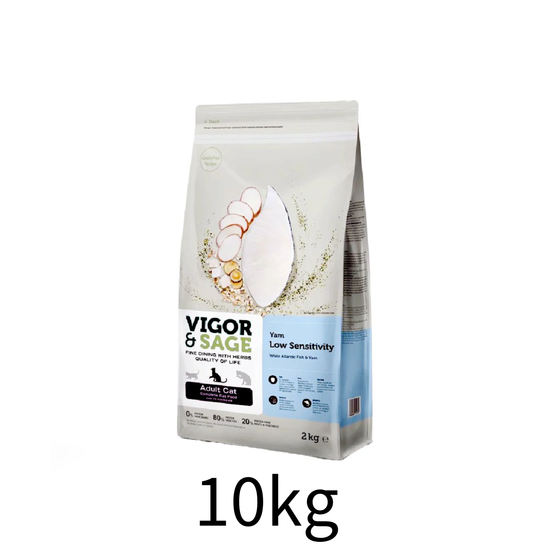 Vigor & Sage | 山藥亞特蘭提斯白魚低敏健脾無穀物成貓糧 10kg