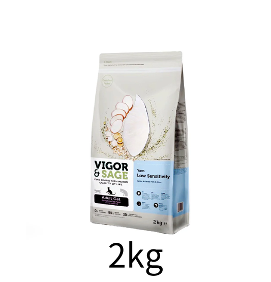 Vigor & Sage |  山藥亞特蘭提斯白魚低敏健脾無穀物成貓糧 2kg