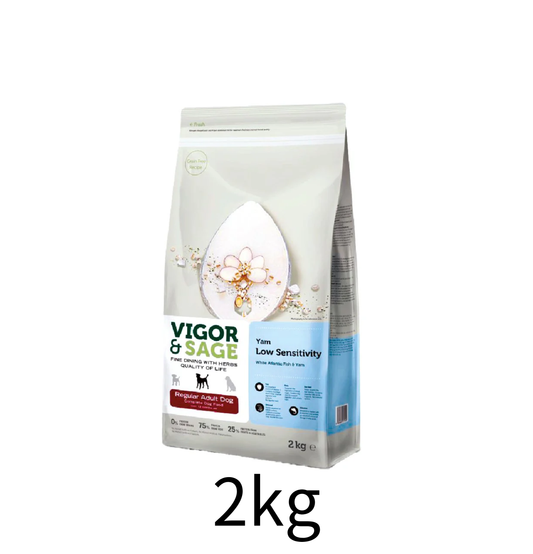 Vigor & Sage |  山藥亞特蘭提斯白魚低敏健脾無穀物成犬糧 2kg