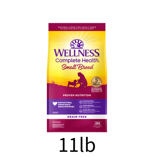 Wellness | Complete Health 無穀物小型成犬無穀物去骨火雞、雞肉及三文魚茸狗乾糧 11lb