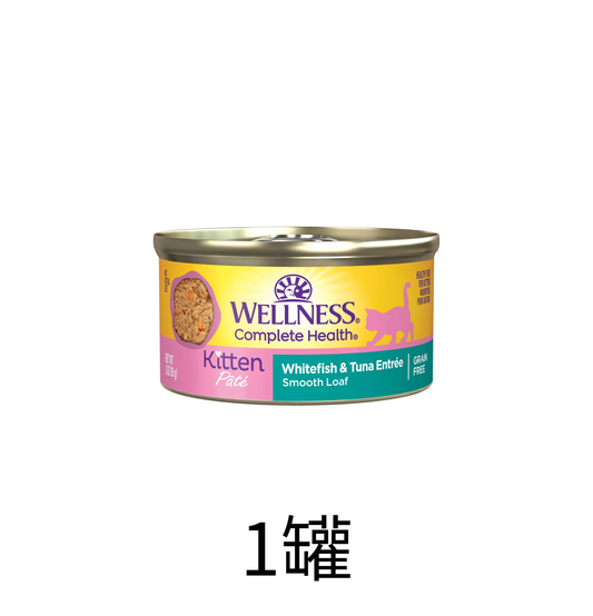 Wellness | Complete Health Pate 白魚+鮪魚+海魚配方幼主食貓罐頭 3oz - SugarPet