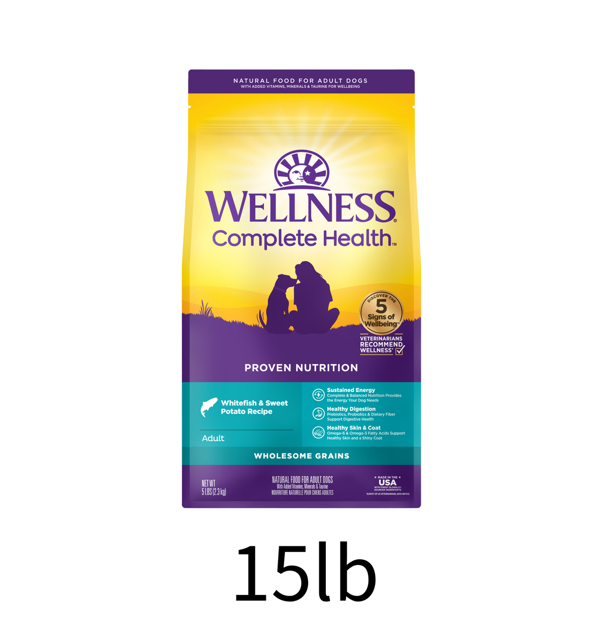 Wellness | Complete Health 鮮魚甜薯配方狗乾糧 15lb