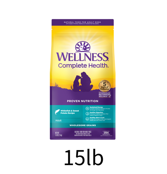 Wellness | Complete Health 鮮魚甜薯配方狗乾糧 15lb