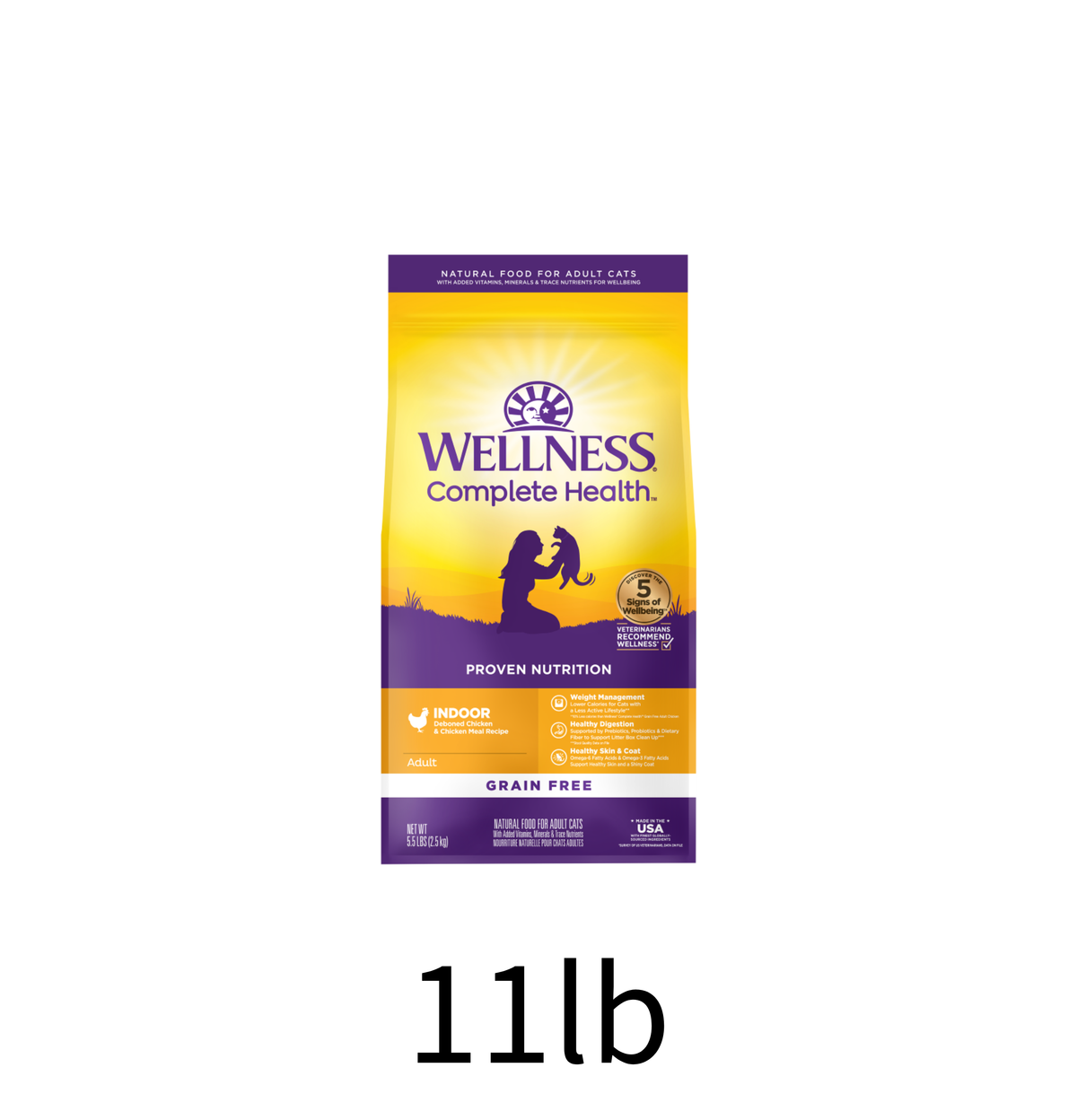 Wellness | Complete Health 無穀物室內貓雞肉貓乾糧 11lb
