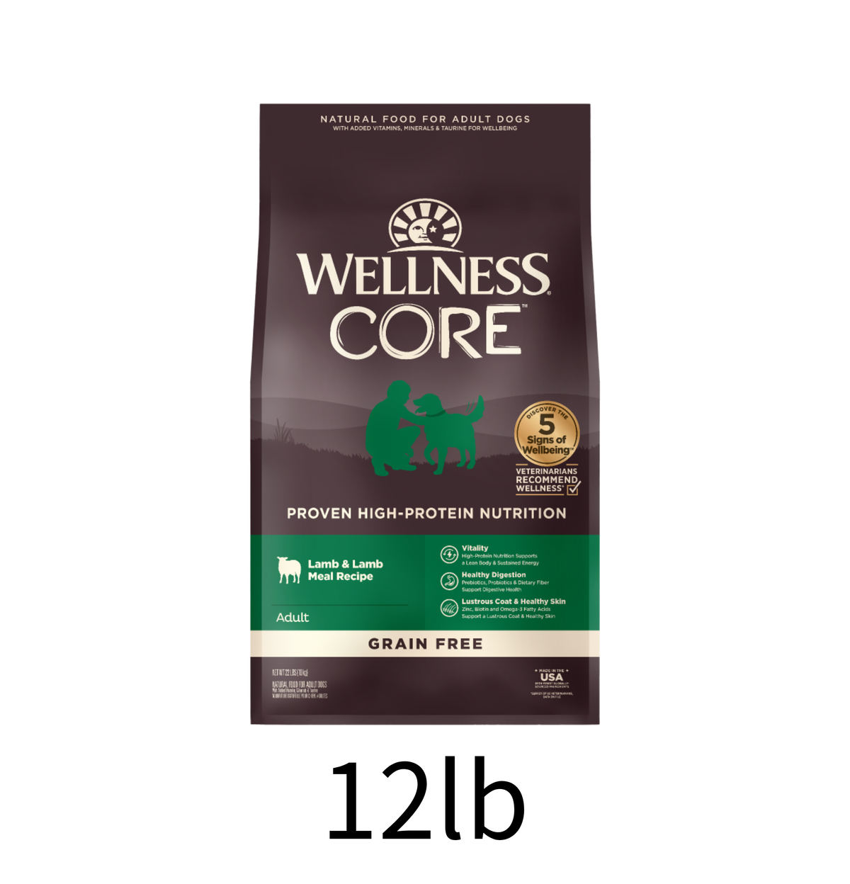 Wellness | Core 無穀物成犬羊肉滋補食譜狗乾糧 12lb