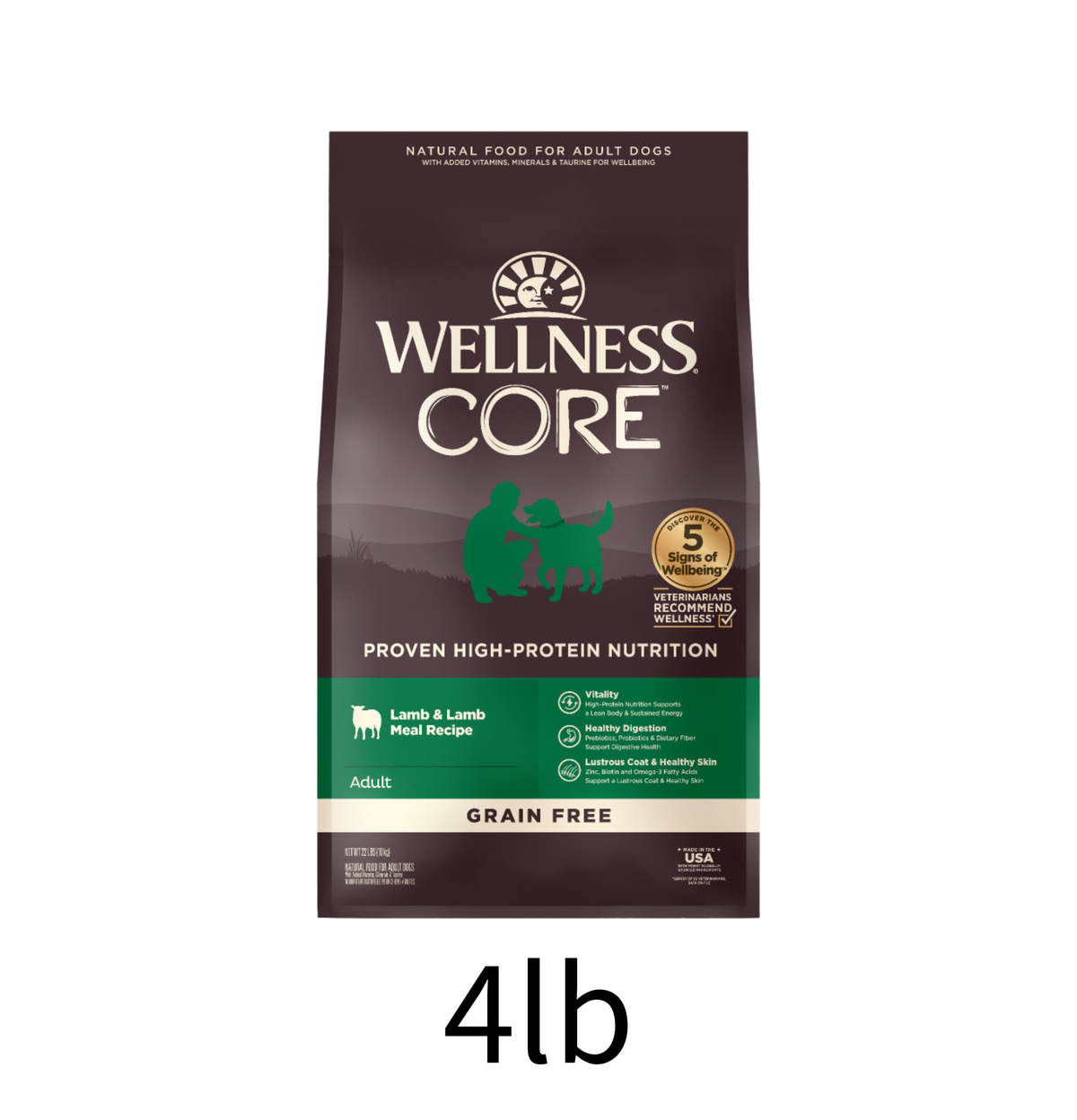 Wellness | Core 無穀物成犬羊肉滋補食譜狗乾糧 4lb