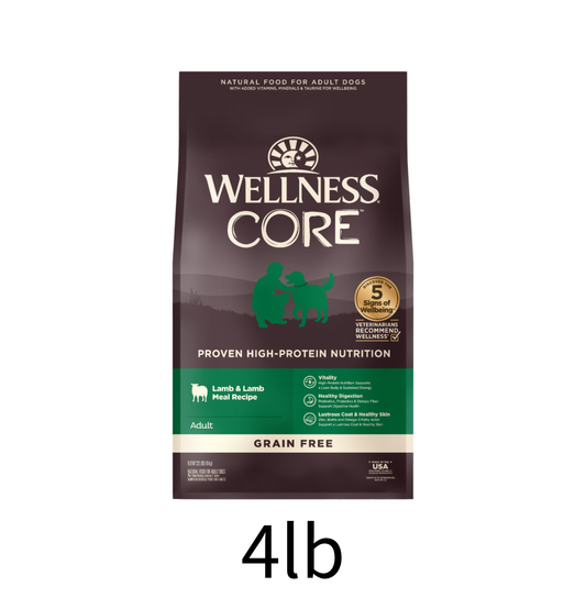 Wellness | Core 無穀物成犬羊肉滋補食譜狗乾糧 4lb