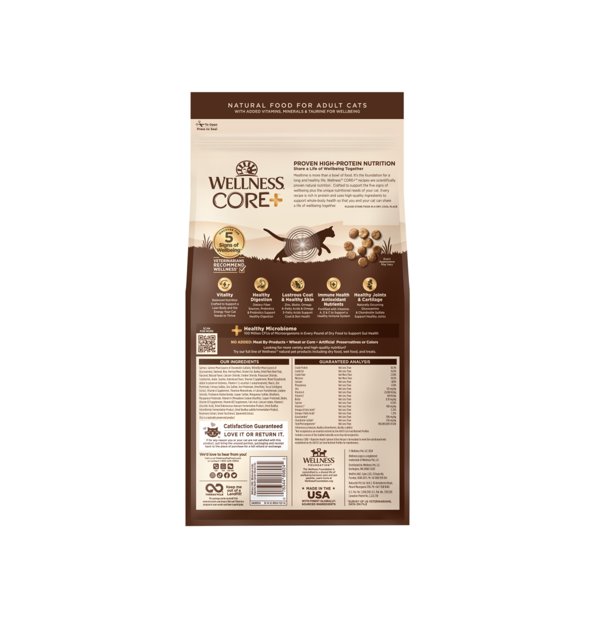 Wellness | Core 無穀物CORE+室內貓海洋魚配方貓乾糧 5lb