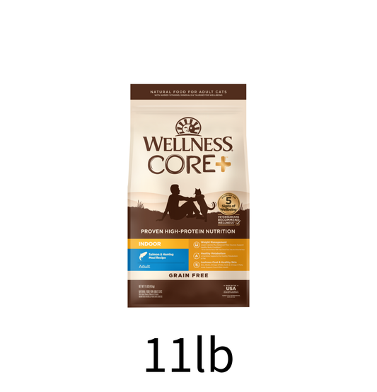 Wellness | Core 無穀物CORE+室內貓海洋魚配方貓乾糧 11lb