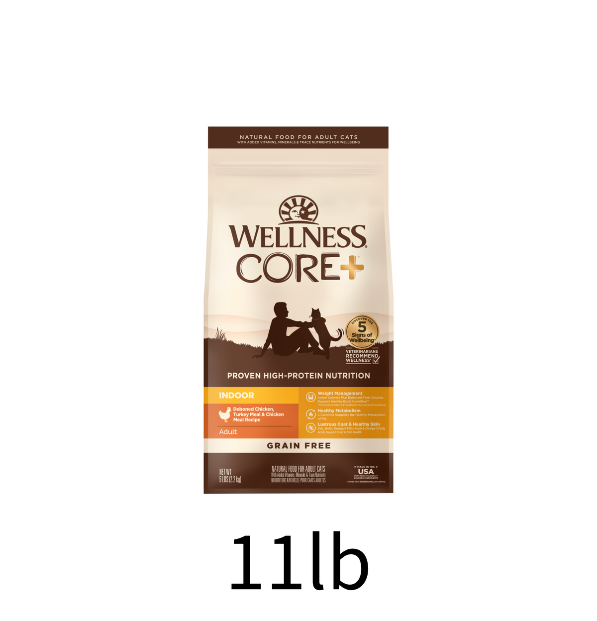 Wellness | CORE+ 除臭配方室內貓新鮮雞肉貓乾糧 11lb
