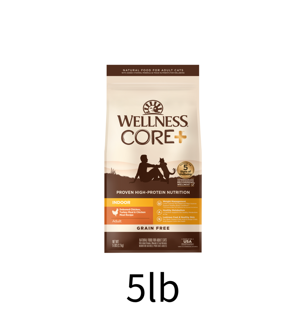 Wellness | CORE+ 除臭配方室內貓新鮮雞肉貓乾糧 5lb