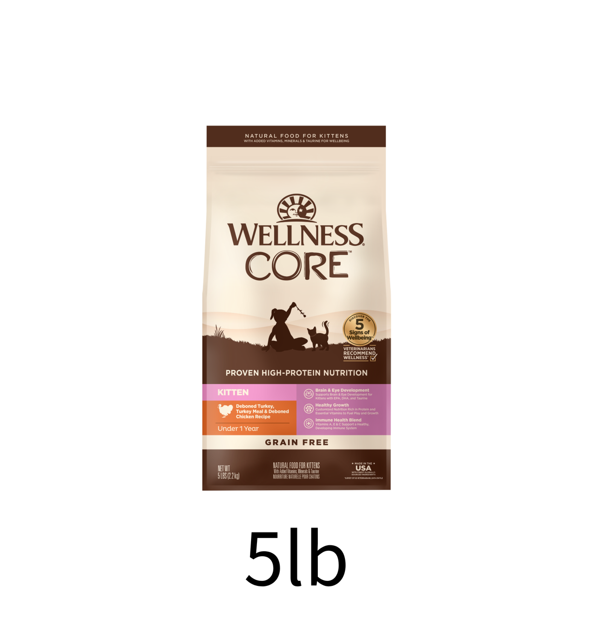 Wellness | Core 無穀物幼貓糧 5lb