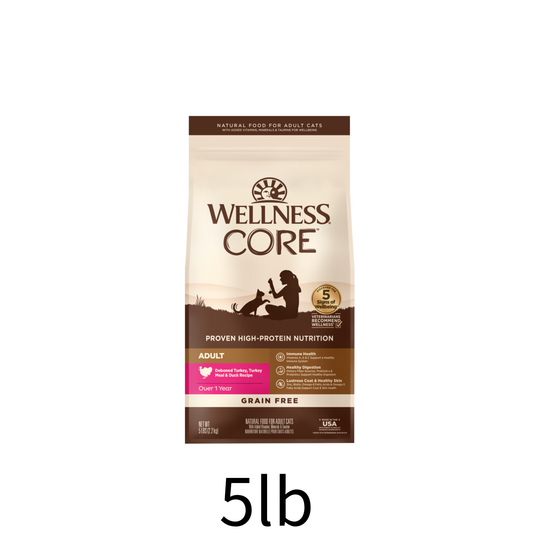 Wellness | Core 無穀物火雞+鴨肉貓乾糧 5lb