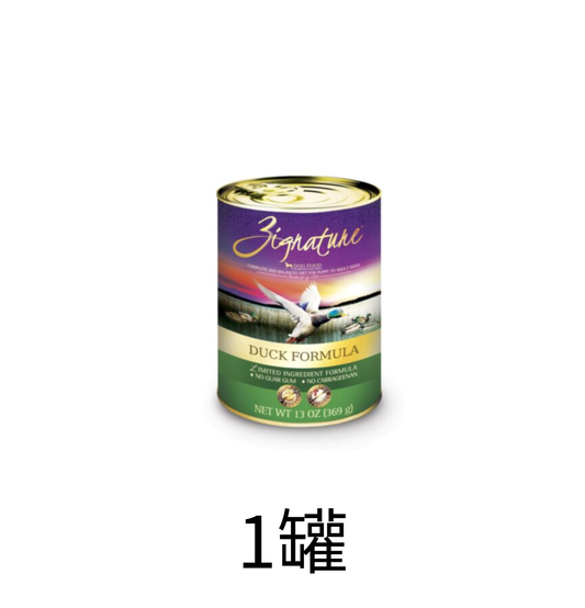 Zignature | 無穀物鴨肉狗罐頭 13oz - Lantau Pet
