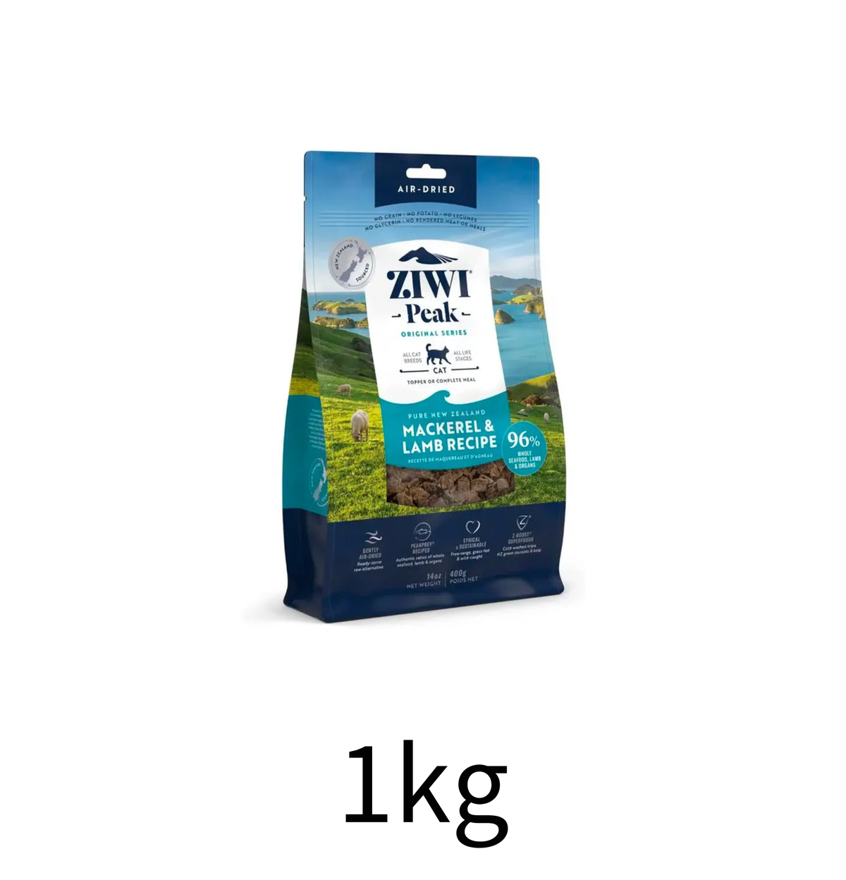 ZiwiPeak | 風乾脫水羊肉+鯖魚貓糧 - Lantau Pet