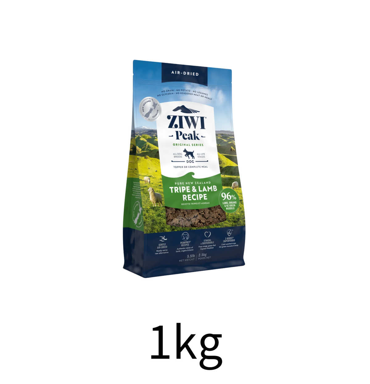 ZiwiPeak | 風乾草胃+羊肉狗糧 - Lantau Pet