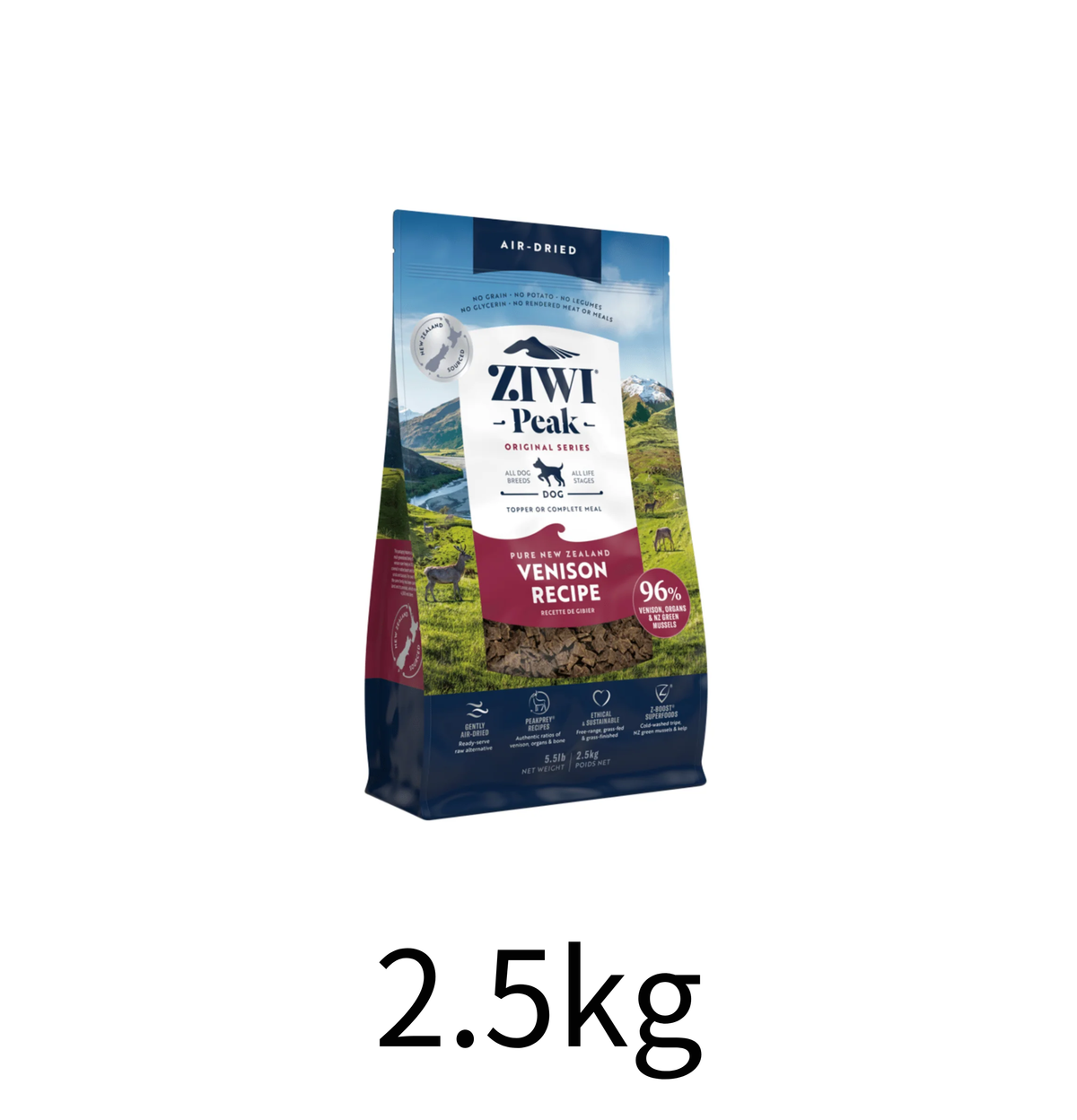 ZiwiPeak | 風乾鹿肉狗糧 - Lantau Pet