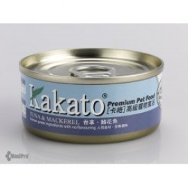 Kakato 吞拿魚+鯖花魚 70g（48罐）