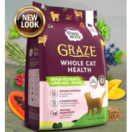 WishBone 紐西蘭無殼物草飼牛羊貓乾糧 10lb (4lb x 3)